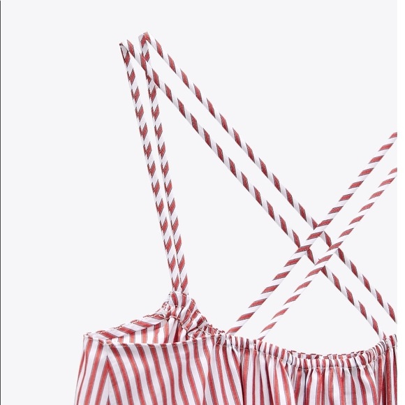 Zara Striped Poplin Dress Size XS - Picture 5 of 7